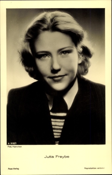 Ak Schauspielerin Jutta Freybe, Portrait