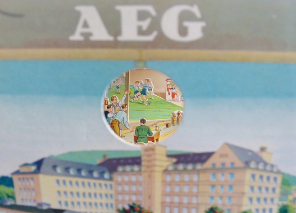 Accordion Ephemera AEG factory building, leisure, orchestra, bowling, football