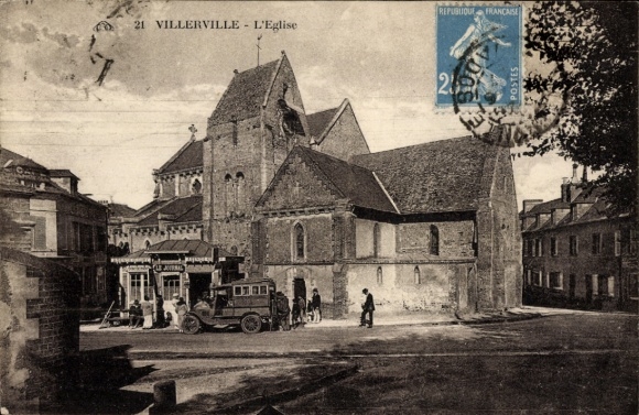 Postcard Villerville Calvados, Church