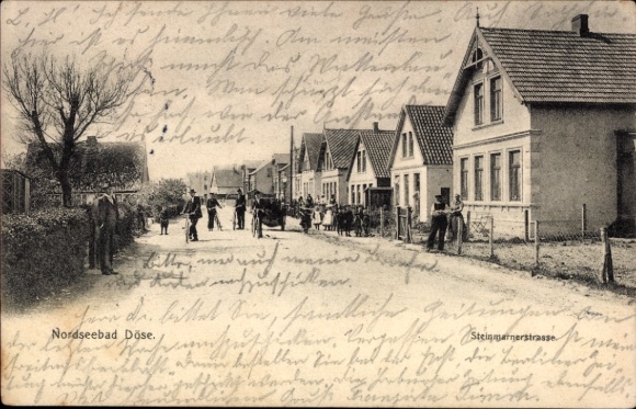 Postcard North Sea resort Döse Cuxhaven, Steinmarner Straße