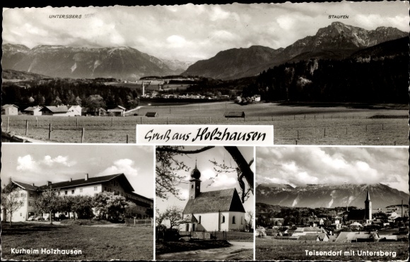 PC Holzhausen Teisendorf in Upper Bavaria, Kurheim Holzhausen, Untersberg, Staufen, church