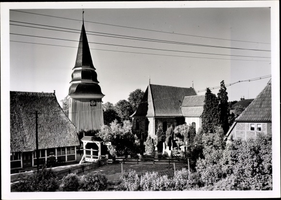 Foto Hamburg Bergedorf Curslack, Sint-Janskerk, 1950