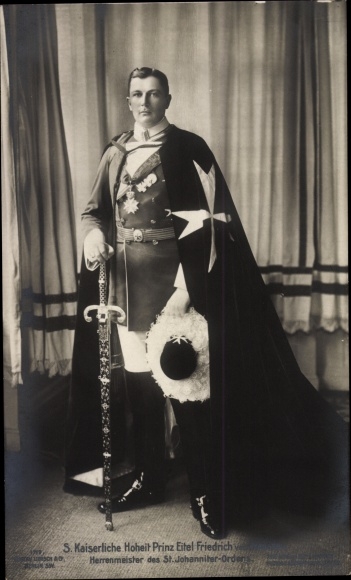 KP Eitel Friedrich Książę Prus, Herrmeister Zakonu św. Jana, portret