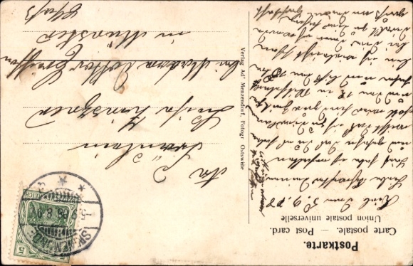 Postcard Świnoujście Swinoujscie Pomerania, Time Ball, Water Tower with Wind Measuring Device
