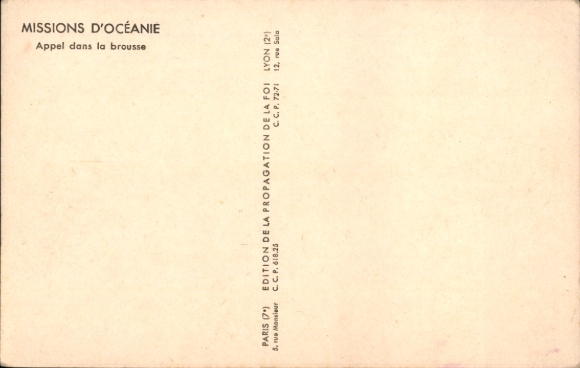Postcard Missions of Oceania, Call in the Bush