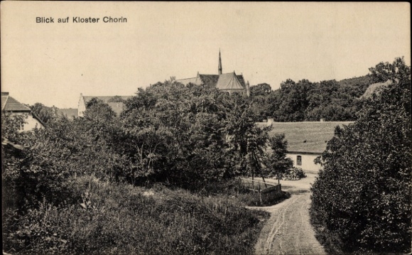 Postcard Chorin in the Barnim district, monastery