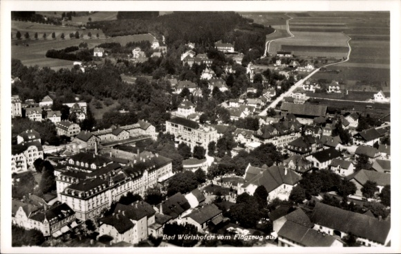 Postcard Bad Wörishofen in Unterallgäu, aerial photograph