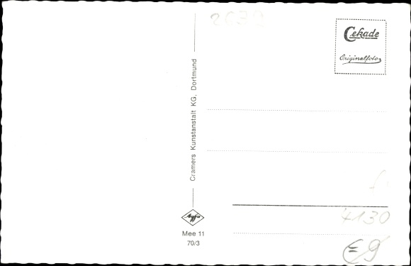 Postcard Meerbeck Rheinkamp Moers am Niederrhein, Bismarckstrasse, shops