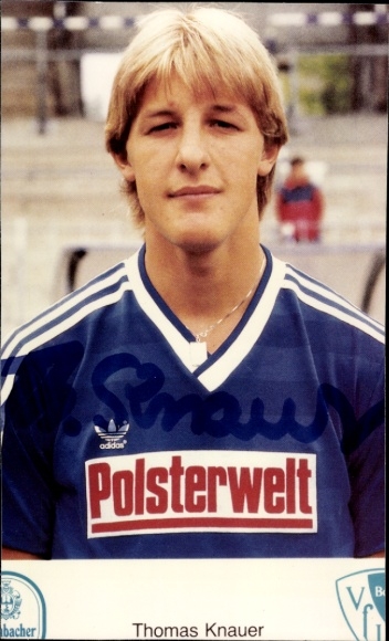 Autogrammkarte Fußballer Thomas Knauer, VfL Bochum, Autogramm