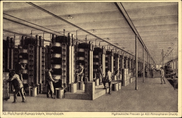 PC Hamburg Wandsbek, Reichardt cocoa plant, hydraulic presses