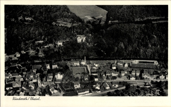 Ak Ründeroth Engelskirchen im Oberbergischen Kreis, Fliegeraufnahme