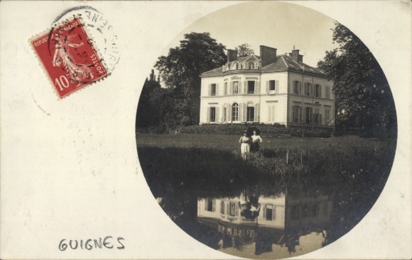 Foto Passepartout Ak Guignes Seine et Marne, Schloss
