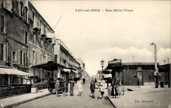 Ak Luc sur Mer Calvados, Rue Belle Plage