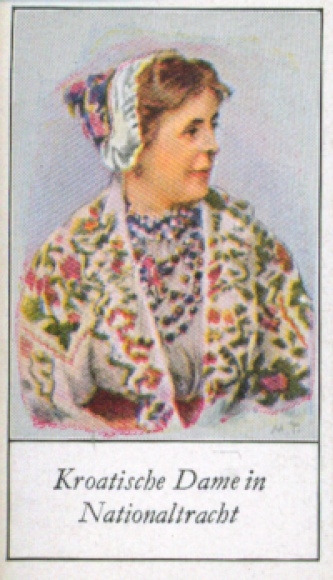 Collector's picture The peoples of Europe, a contribution to racial science, 259 Croatian lady in national costume