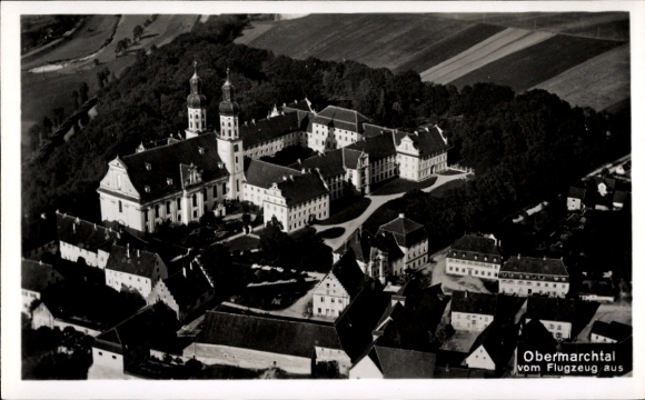 Ak Obermarchtal in Württemberg, Fliegeraufnahme