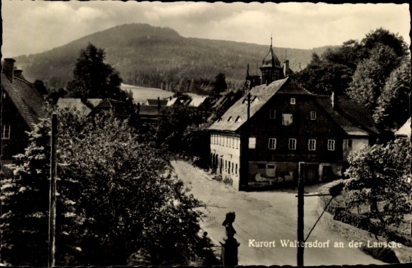 Postcard Waltersdorf Großschönau Oberlausitz, Lausche, town view