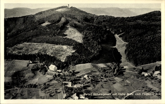 Postcard Schweigmatt Raitbach Schopfheim in Baden, aerial photograph