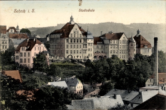 Ak Sebnitz Sächsische Schweiz, Stadtschule