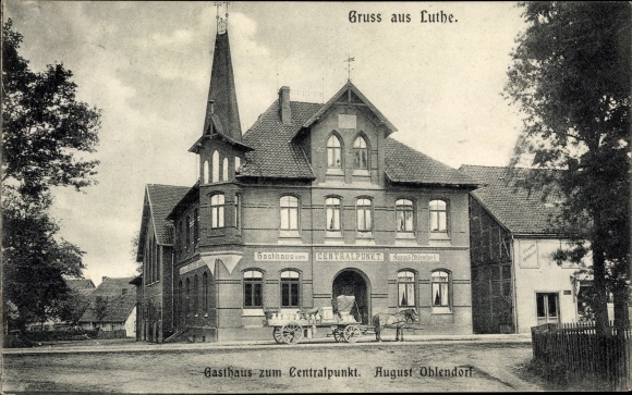 PC Luthe Wunstorf in Lower Saxony, Gasthaus Zum Centralpunkt, August Ohlendorf