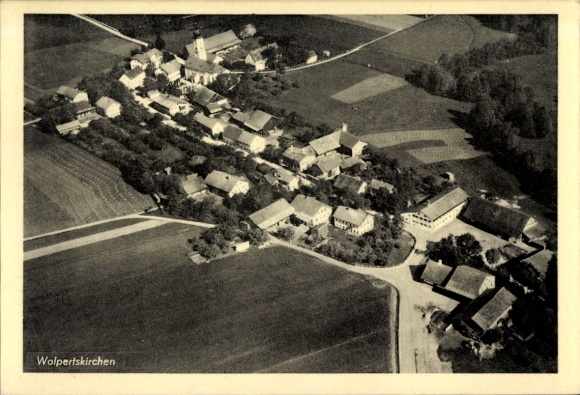 Ak Walpertskirchen Oberbayern, Fliegeraufnahme
