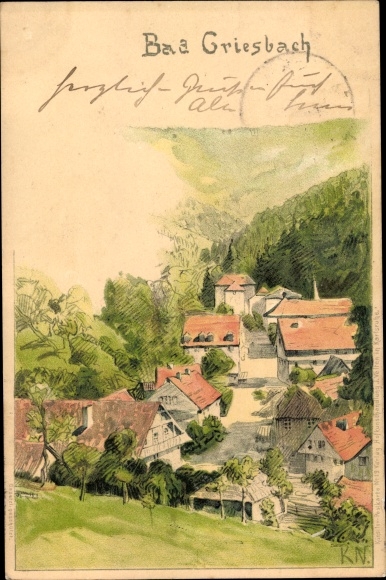Artist PC Bad Griesbach im Rottal in Lower Bavaria, partial view