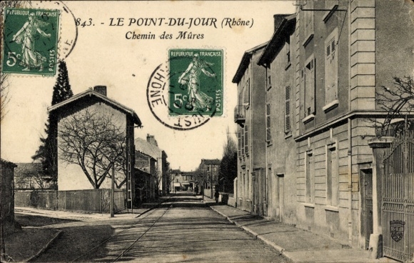 Ak Le Point du Jour Rhône, Chemin des Mûres
