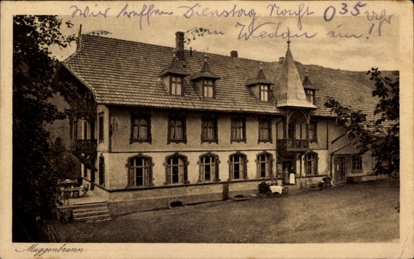 Postcard Muggenbrunn Todtnau in the Black Forest, Inn and Pension zum grünen Baum