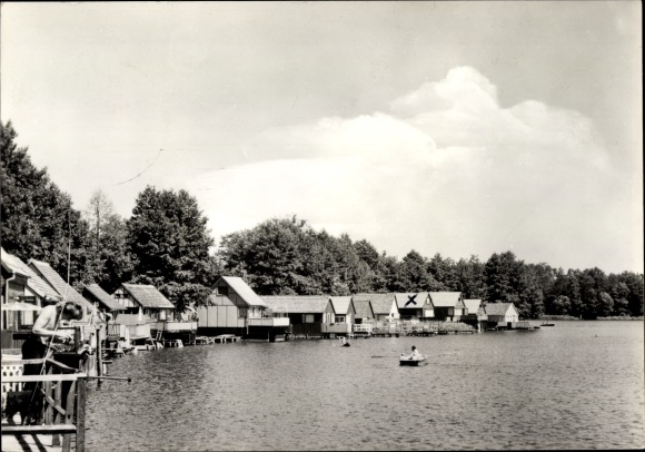 Postcard Kagar Rheinsberg in Brandenburg, holiday village on the Great Zechliner Lake