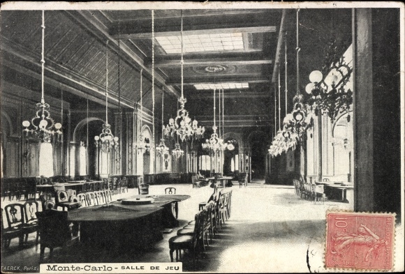 KP Monte Carlo Monaco, ogólne Salle de Jeu, ruletka