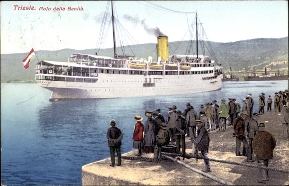 PC Trieste Trieste Friuli Venezia Giulia, Molo della Sanità, Kuk Marine steamer Thalia