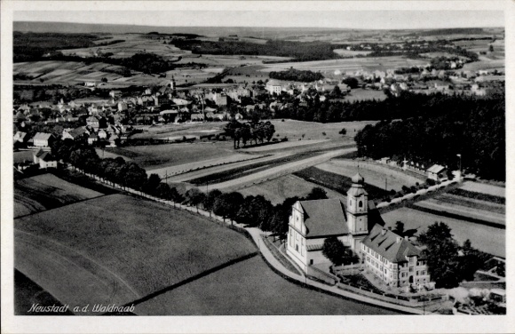 Ak Neustadt an der Waldnaab, Fliegeraufnahme