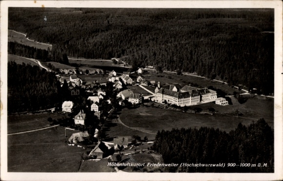 Ak Friedenweiler im Schwarzwald, Blick von oben, Gesamtansicht