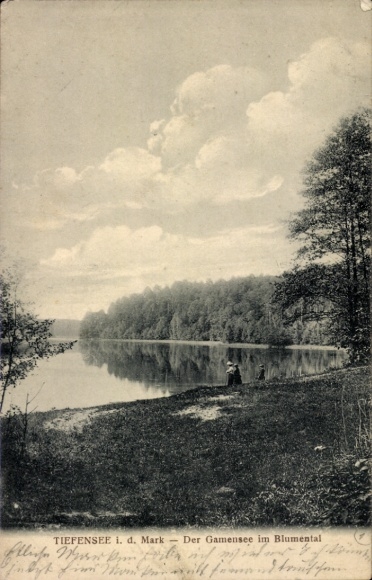 Postcard Tiefensee Werneuchen in der Mark, Gamensee in Blumental