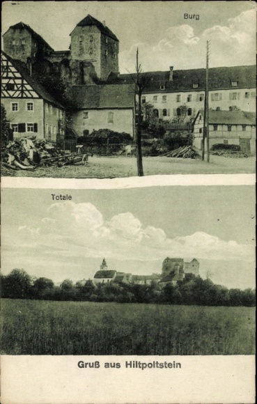 Ak Hiltpoltstein in Oberfranken Bayern, Gesamtansicht, Burg
