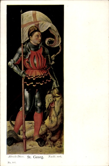 Artist PC Dürer, Albrecht, St. Georg, dragon slayer