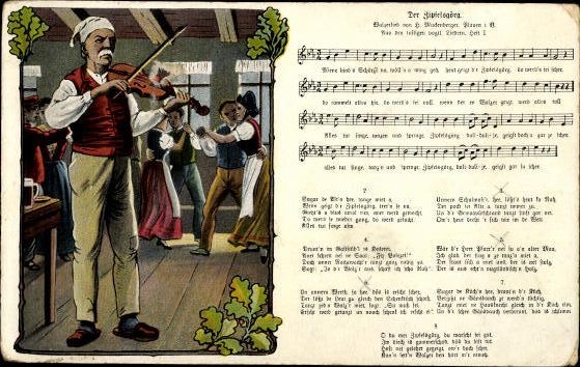 30 individual song cards, Anton Günther