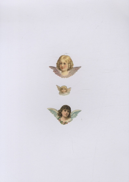 3 wafer angels, approx. 4 x 5.5 and 2 x 2 cm