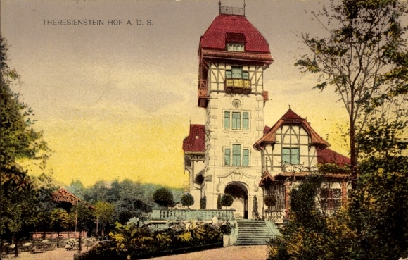 Ansichtkaart Hof an der Saale Opper-Franken Beieren, Theresienstein