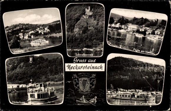 Ak Neckarsteinach in Hessen, Dilsberg, Hinterburg