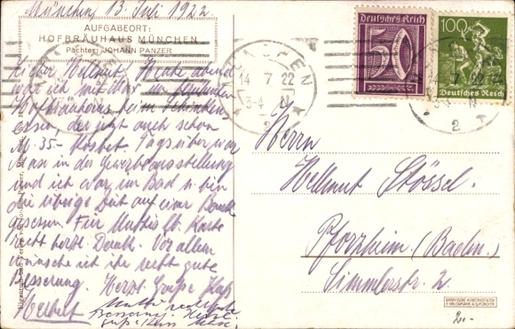 Kunstenaar Ak Quidenus, F., München Beieren, Kneiphof in de Kgl. Hofbräuhuis