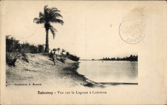 Ak Cotonou Dahomey Benin, Blick auf die Lagune