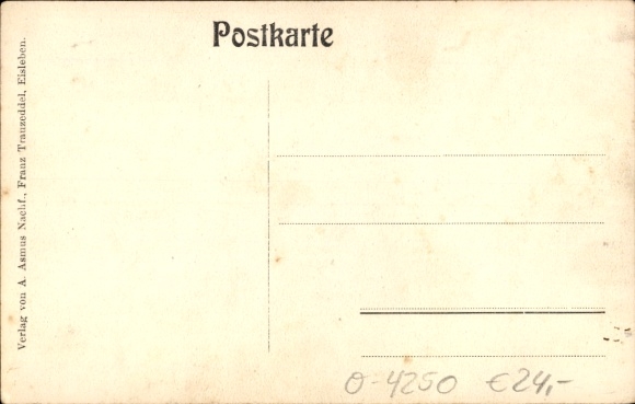 Postcard Lutherstadt Eisleben, administration building of the Mansfeld Miners' Association