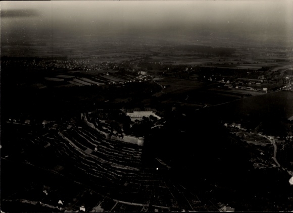 foto Asperg in Württemberg, vesting Hohenasperg, luchtfoto