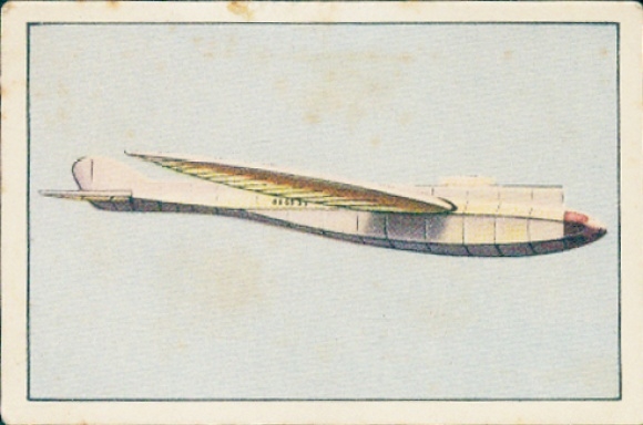 Sammelbild Die Eroberung der Luft Abt. IV Serie D Nr. 10, Segelflugzeug Gentsch