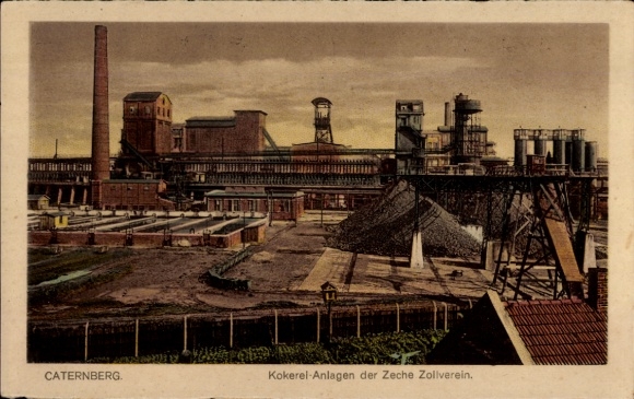 KP Katernberg Essen Nadrenia Północna-Westfalia, koksownia kopalni Zollverein