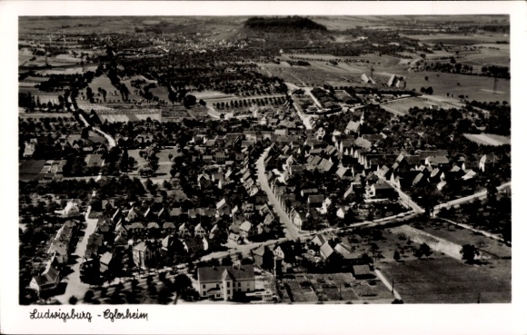 Postcard Eglosheim Ludwigsburg in Württemberg, aerial photograph
