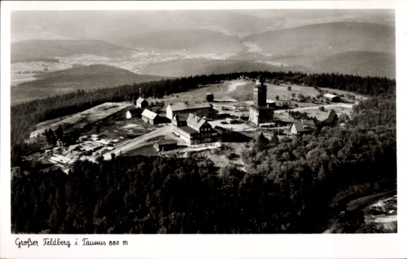 Postcard Niederreifenberg Schmitten im Taunus, Großer Feldberg, aerial photograph, Großer Feldberg, buildings,