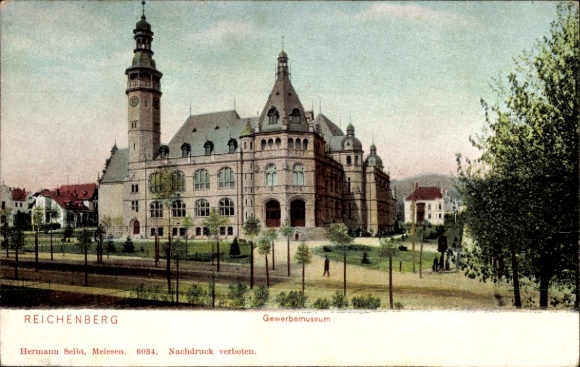 Ak Liberec Reichenberg, Gewerbemuseum