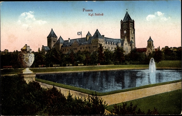 Postcard Poznań Poznań, Royal Castle