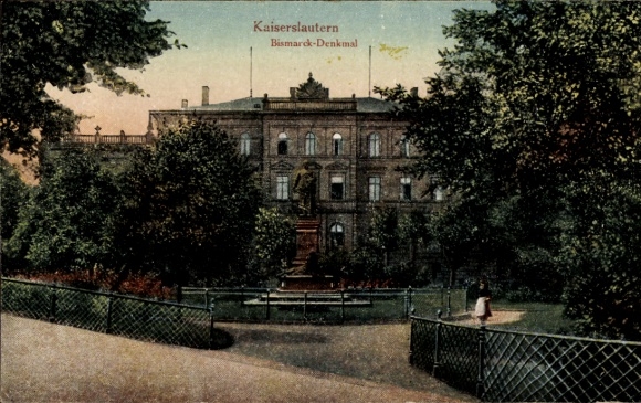 Ak Kaiserslautern in der Pfalz, Bismarck-Denkmal
